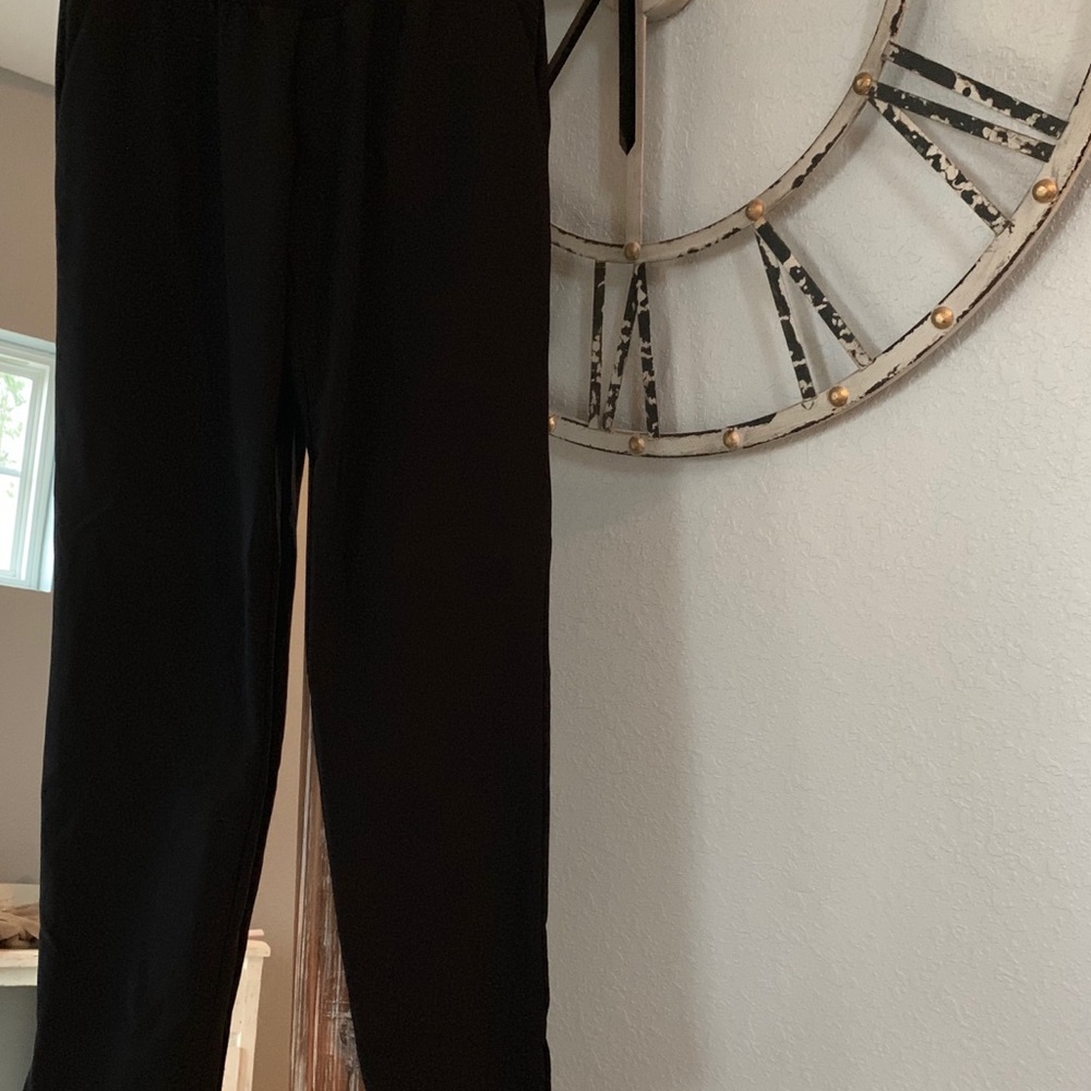 Pea in the Pod Collection Black Scuba Ankle Pants